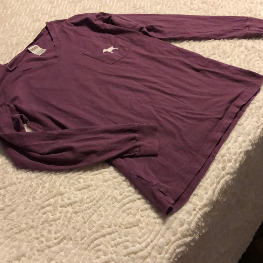 Pink long sleeved tee